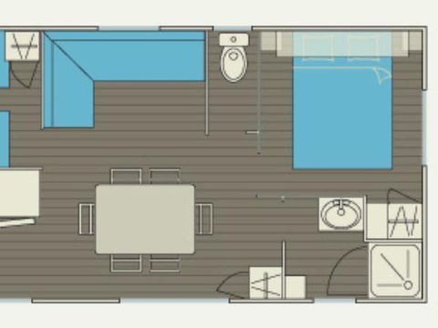 MOBILE HOME 4 people - MH2 GRAND LARGE 30 sqm