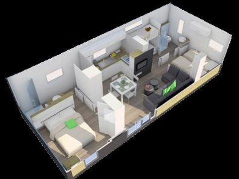 MOBILE HOME 6 people - MH3 VIP TAOS 40 sqm