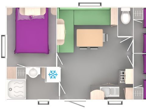 MOBILE HOME 6 people - 3 BEDROOMS