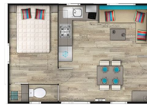 MOBILE HOME 4 people - MH 2 BEDROOMS COMFORT