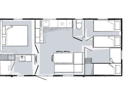 MOBILE HOME 6 people - Mobile-home Premium 6 people 3 bedrooms 31m² - mobile home