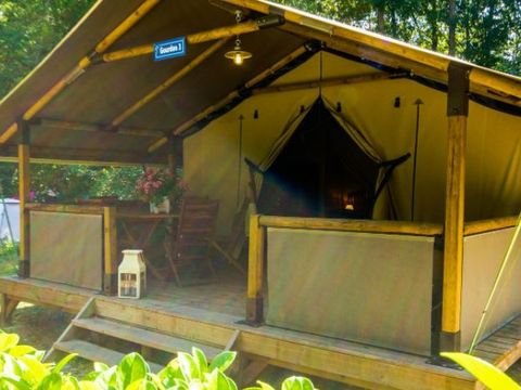 CANVAS AND WOOD TENT 5 people - Gourdon Lodge (without sanitary facilities)