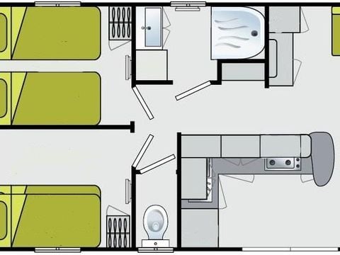 MOBILE HOME 8 people - Premium - 3 bedrooms