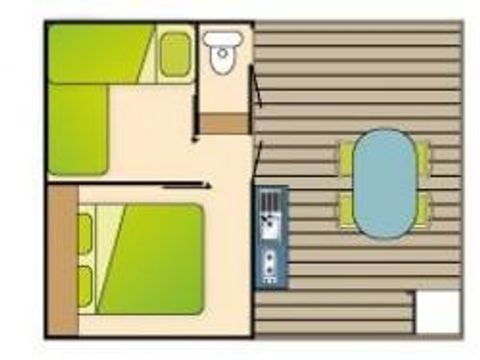 MOBILE HOME 5 people - COMFORT +