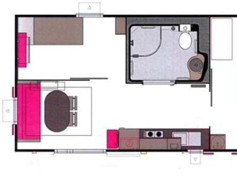 MOBILHOME 6 personnes - ANDARO PMR