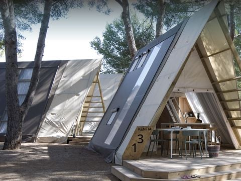 TENTE TOILE ET BOIS 4 personnes - Glamping Kentia