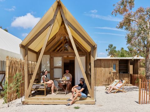 TENTE TOILE ET BOIS 4 personnes - Glamping