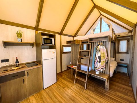 TENTE TOILE ET BOIS 4 personnes - Glamping