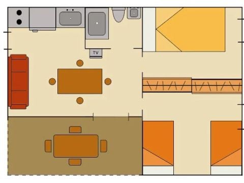 BUNGALOW 5 people - A1 - WOODMEN