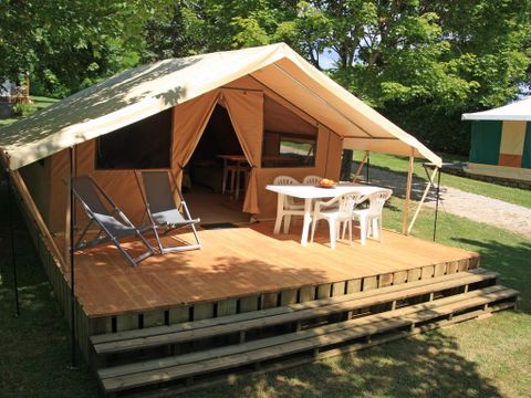 CANVAS AND WOOD TENT 4 people - Lodge Nature - Without sanitary facilities