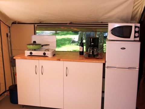 CANVAS AND WOOD TENT 4 people - Lodge Nature - Without sanitary facilities