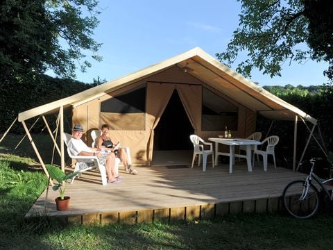 CANVAS AND WOOD TENT 4 people - Lodge Nature - Without sanitary facilities