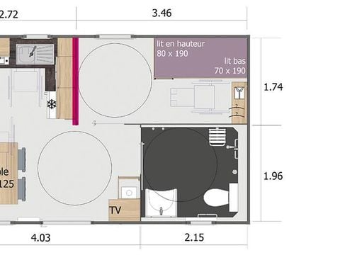 MOBILE HOME 4 people - Cottage Carennac - PMR access