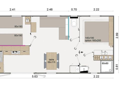 MOBILE HOME 4 people - Alzou Cottage