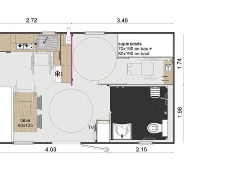 MOBILE HOME 4 people - Cottage Terrasses du Causse - PMR access