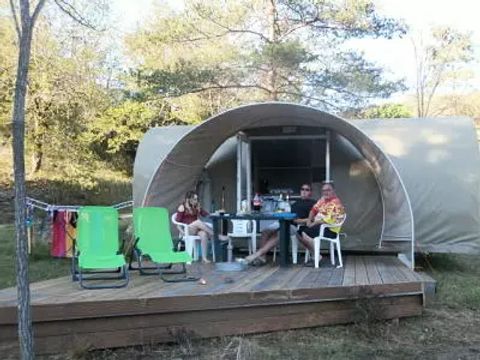 TENTE TOILE ET BOIS 4 personnes - Coco Sweet 3 Pièces 4 Personnes Sans Sanitaires