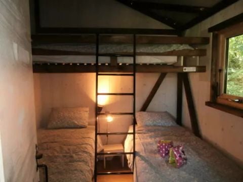 CANVAS AND WOOD TENT 5 people - Cabane Lodge Africa 3 Rooms 5 People