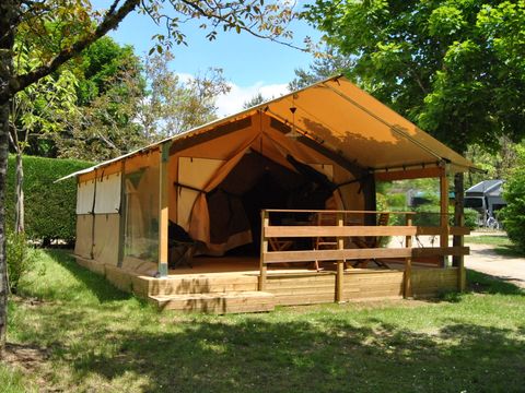 TENTE TOILE ET BOIS 4 personnes - Insolite - Tente Lodge 2 chambres - sans sanitaire -