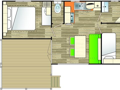 MOBILHOME 4 personnes - Mobil home Ciela Confort Compact - 2 chambres