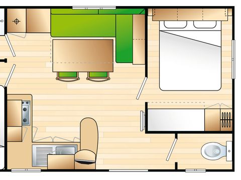 MOBILHOME 5 personnes - Mobil home Ciela Confort - 2 chambres