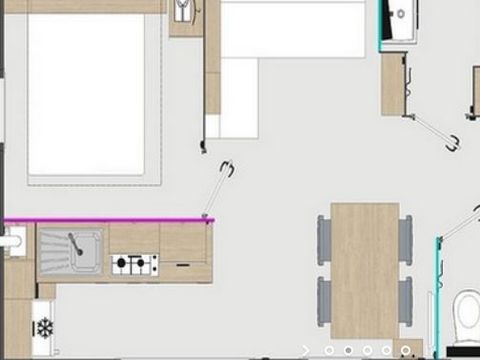 MOBILHOME 6 personnes - NOYA - 3 chambres