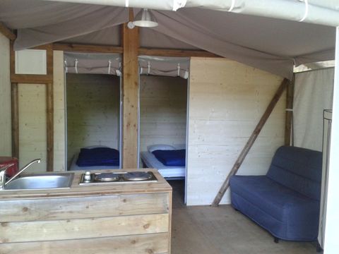 CANVAS AND WOOD TENT 4 people - Lodge Cabin on Stilts Standard