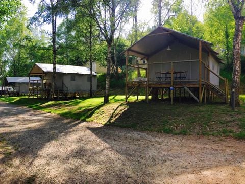 CANVAS AND WOOD TENT 4 people - Lodge Cabin on Stilts Standard