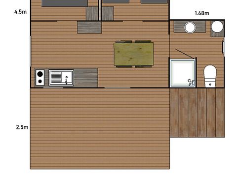 MOBILE HOME 5 people - Cosyflower Premium 38 sqm