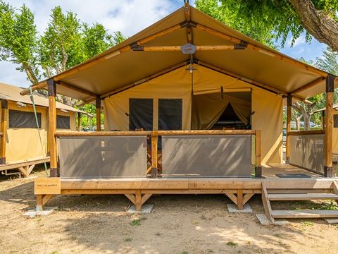 CANVAS AND WOOD TENT 5 people - Super Lodge Tent | 2 Bedrooms | 4/5 Pers. | No bathroom