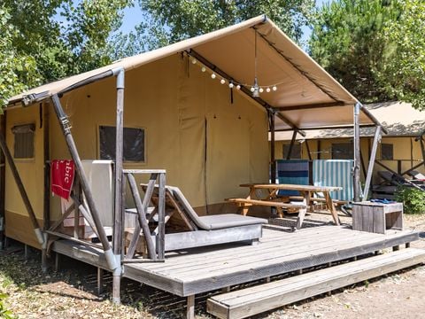 CANVAS AND WOOD TENT 5 people - Super Lodge | Super Lodge | 2 Bedrooms | 5 Pers. | Air-conditioning