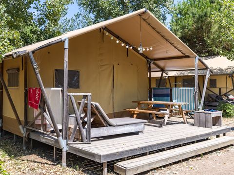 TENTE TOILE ET BOIS 5 personnes - Super Lodge | Super Lodge | 2 Ch. | 5 Pers. | Clim.