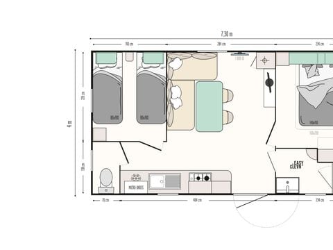 MOBILE HOME 5 people - COMFORT