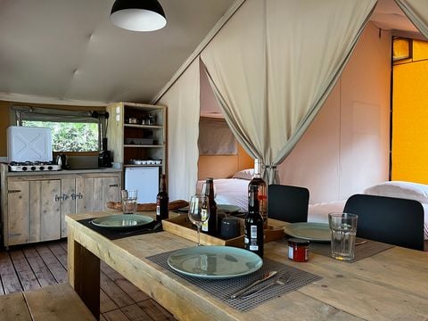 TENTE TOILE ET BOIS 5 personnes - Safari Lodge 37 m2