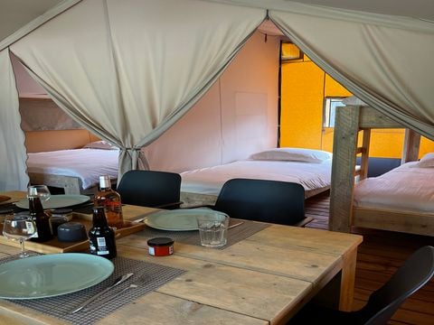 TENTE TOILE ET BOIS 5 personnes - Safari Lodge 37 m2