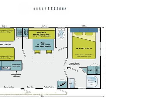MOBILHOME 4 personnes - Ciela Confort Compact - 2 chambres