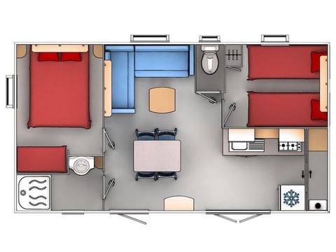 MOBILHOME 4 personnes - Ciela Confort - 2 chambres