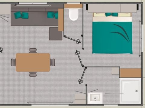 MOBILHOME 4 personnes - Ciela Privilège - 2 chambres - barbecue