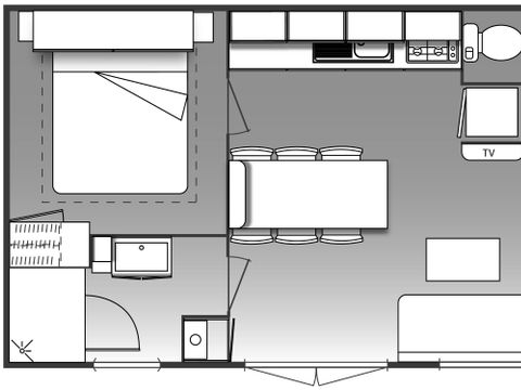 MOBILHOME 6 personnes - ACAPULCO 3CH - 3 Chambres