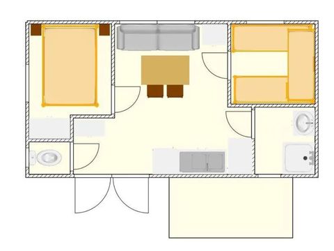 MOBILE HOME 4 people - MOBILE HOME RESIDENCE LOISIRS S