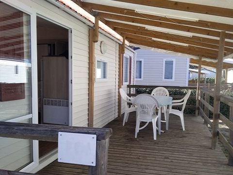 MOBILE HOME 6 people -  Comfort XL | 3 Bedrooms | 6 Pers | Raised terrace | Air conditioning