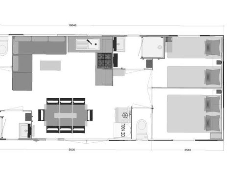 MOBILE HOME 8 people - PREMIUM COTTAGE, 4 bedrooms