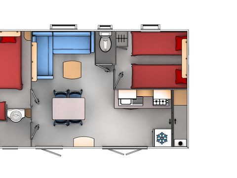 MOBILE HOME 4 people - COMFORT + air conditioning