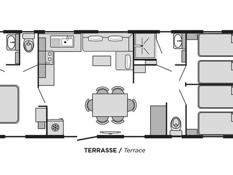 MOBILHOME 6 personnes - Toscane CONFORT Climatisé