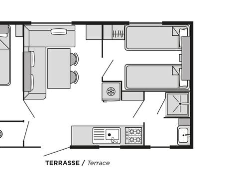 MOBILHOME 4 personnes - Camélia STANDARD