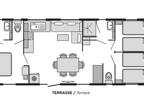 MOBILHOME 6 personnes - Toscane PREMIUM