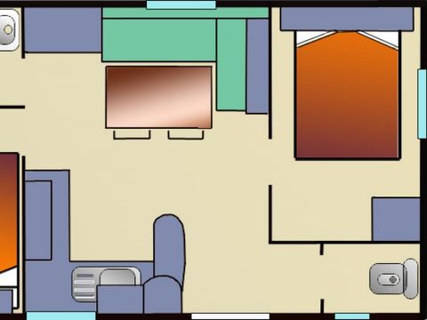 MOBILE HOME 5 people - Loisir Confort 27m² - 2 bedrooms