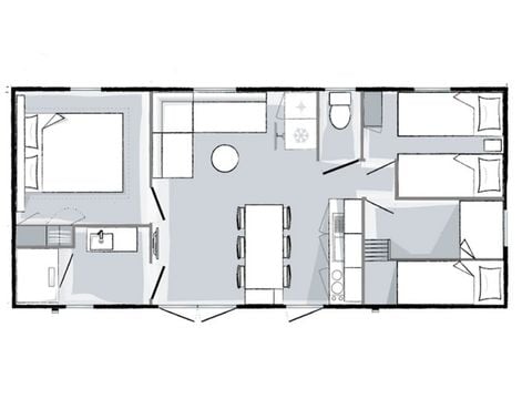 MOBILHOME 6 personnes - Mahana 3 chambres 33m²