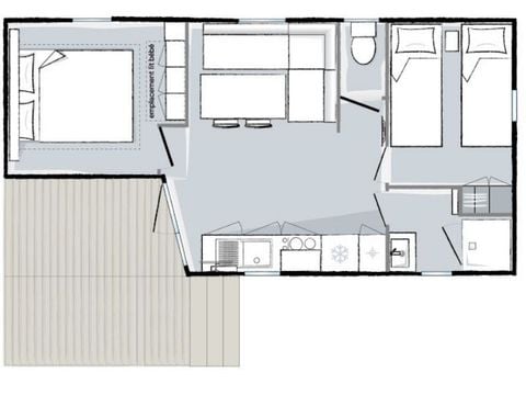 MOBILHOME 6 personnes - Mahana 2 chambres 28m²