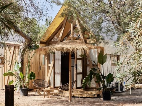 TENTE TOILE ET BOIS 4 personnes - Glamping