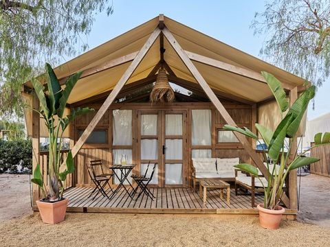 TENTE TOILE ET BOIS 4 personnes - Glamping